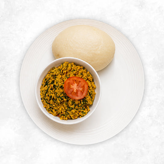 Egusi with Pounded Yam